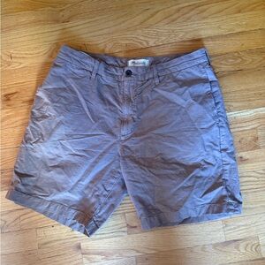Madewell Men's Tan Flat Front Shorts